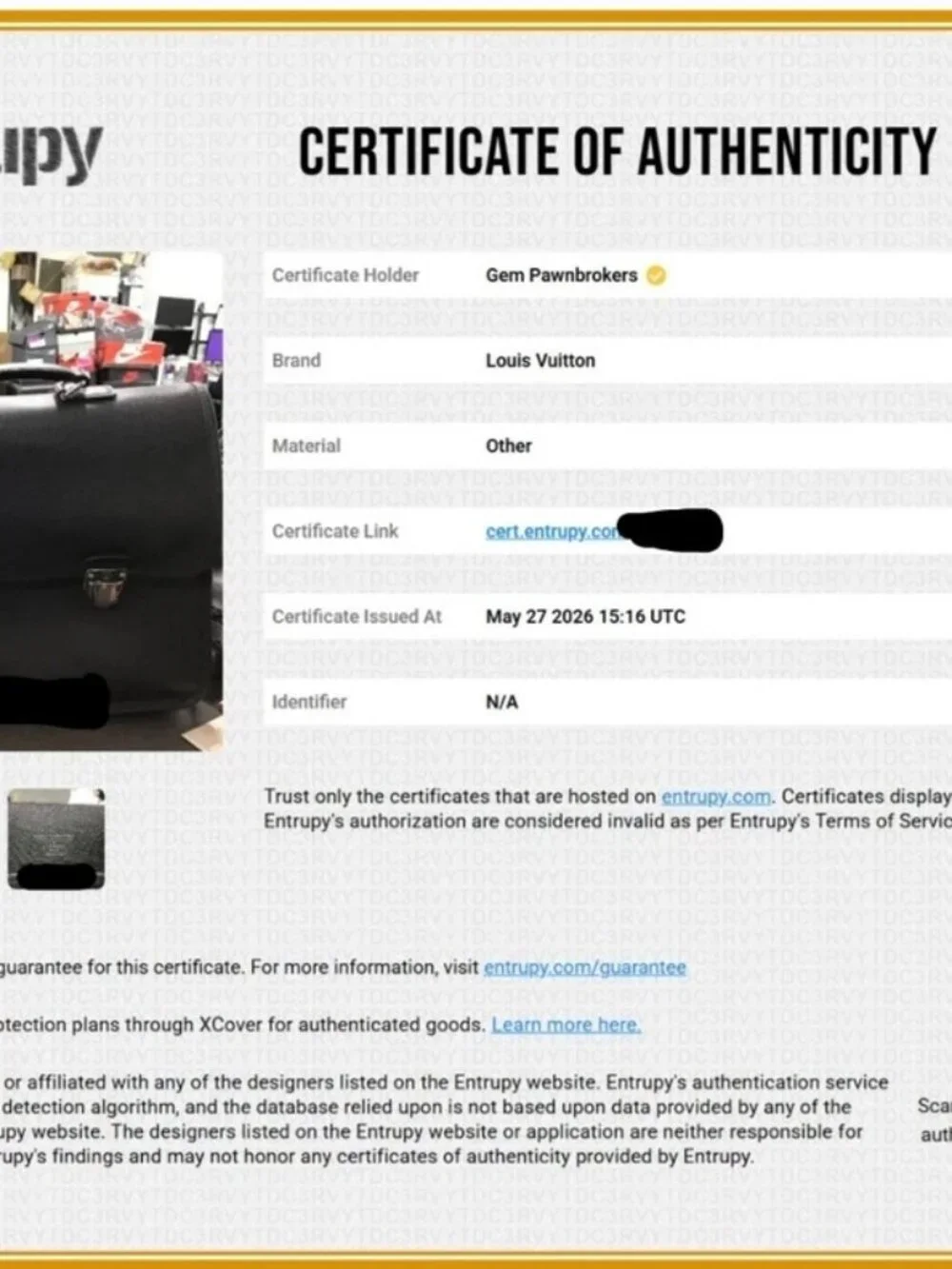 Louis Vuitton Taïga Anton Briefcase - Black